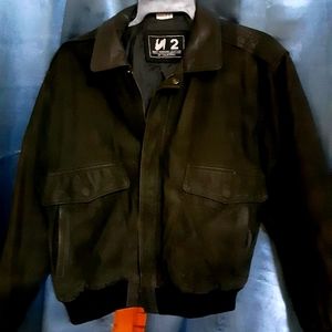 Mens size small U 2 leather jacket